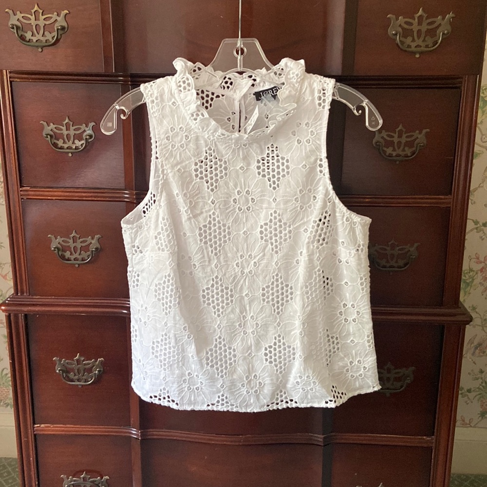NWT J Crew Eyelet Blouse